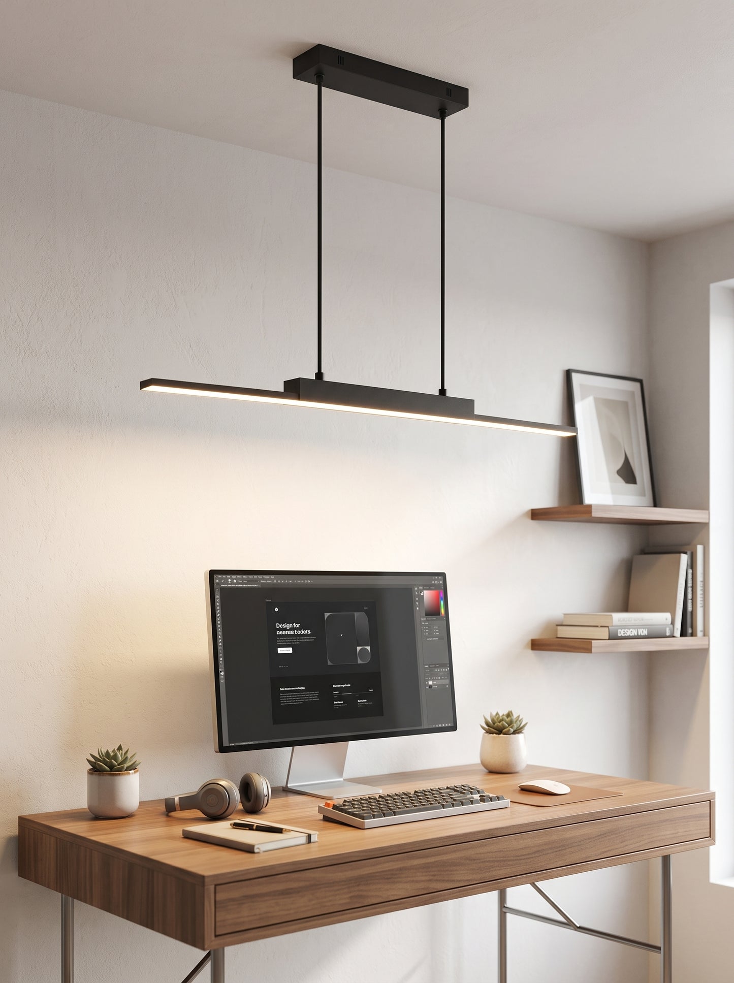 Suspension LED Linéaire Ultra-Fine Minimaliste - ALVA