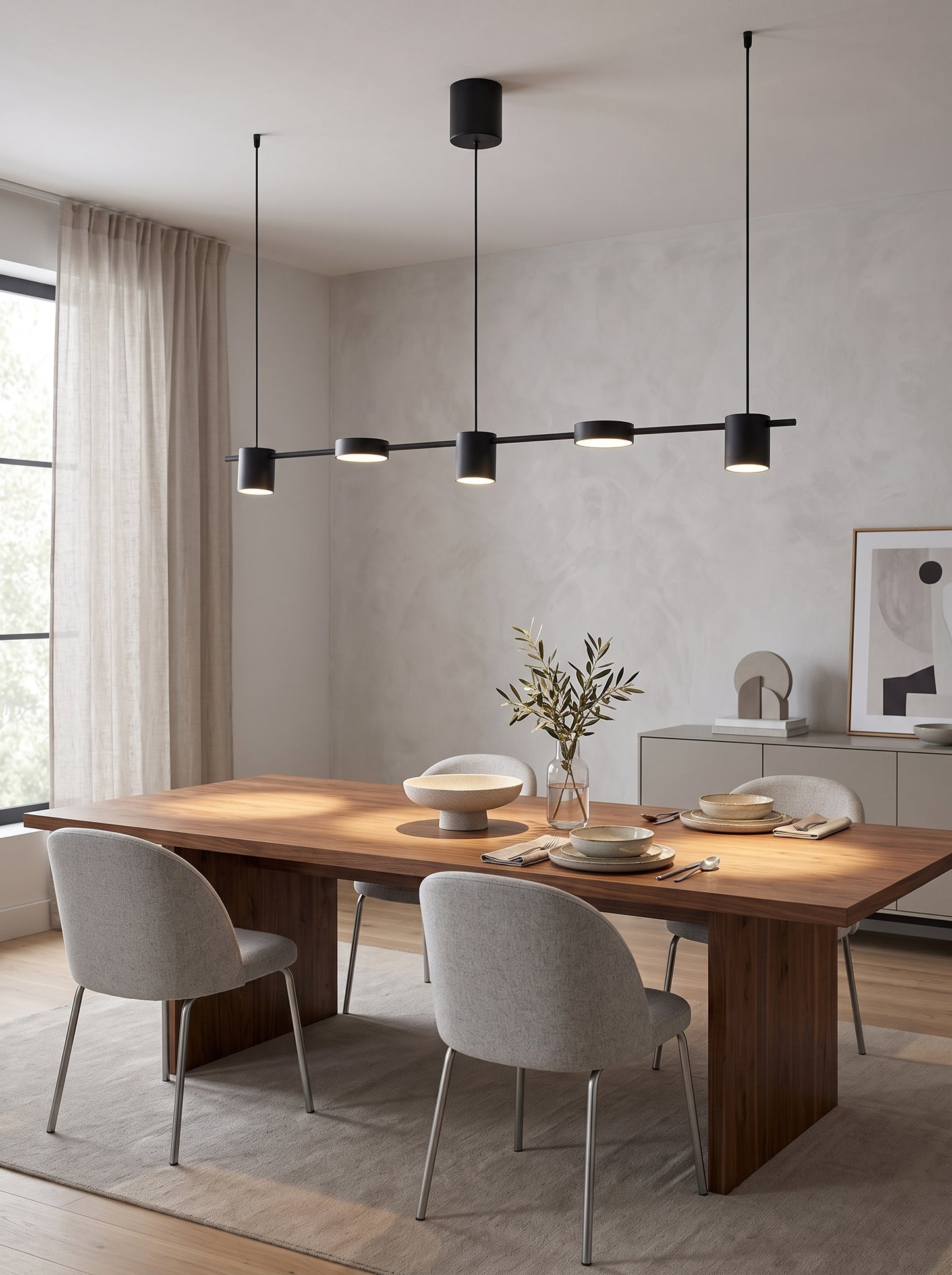 Suspension LED Linéaire Télécommandée Dimmable - NEXUS