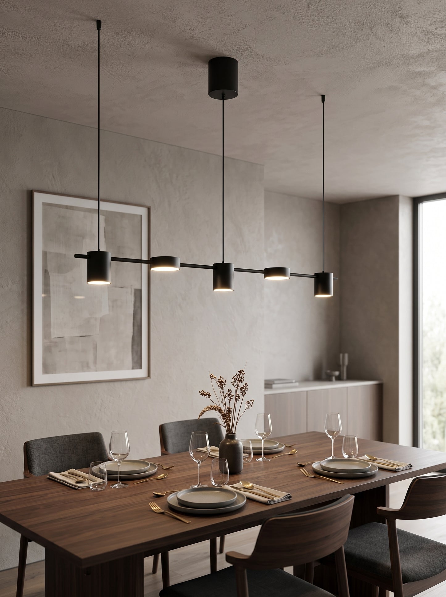 Suspension LED Linéaire Télécommandée Dimmable - NEXUS