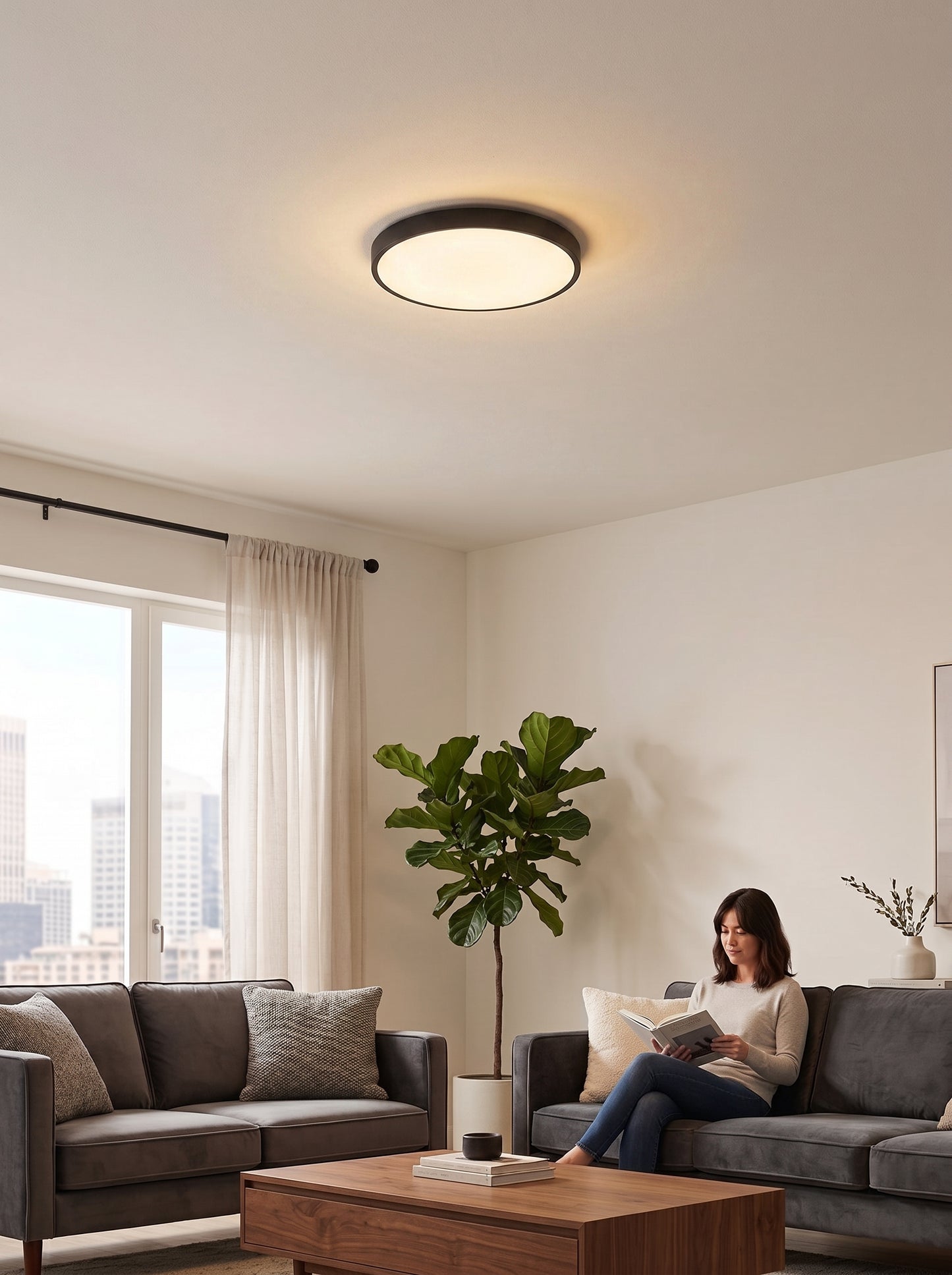 Plafonnier LED Extra-Plat - AURA