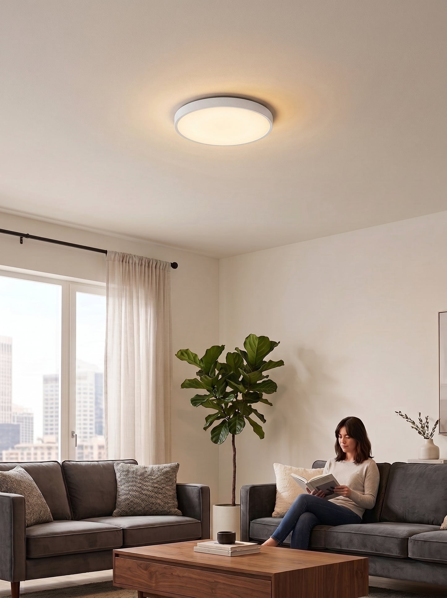 Plafonnier LED Extra-Plat - AURA