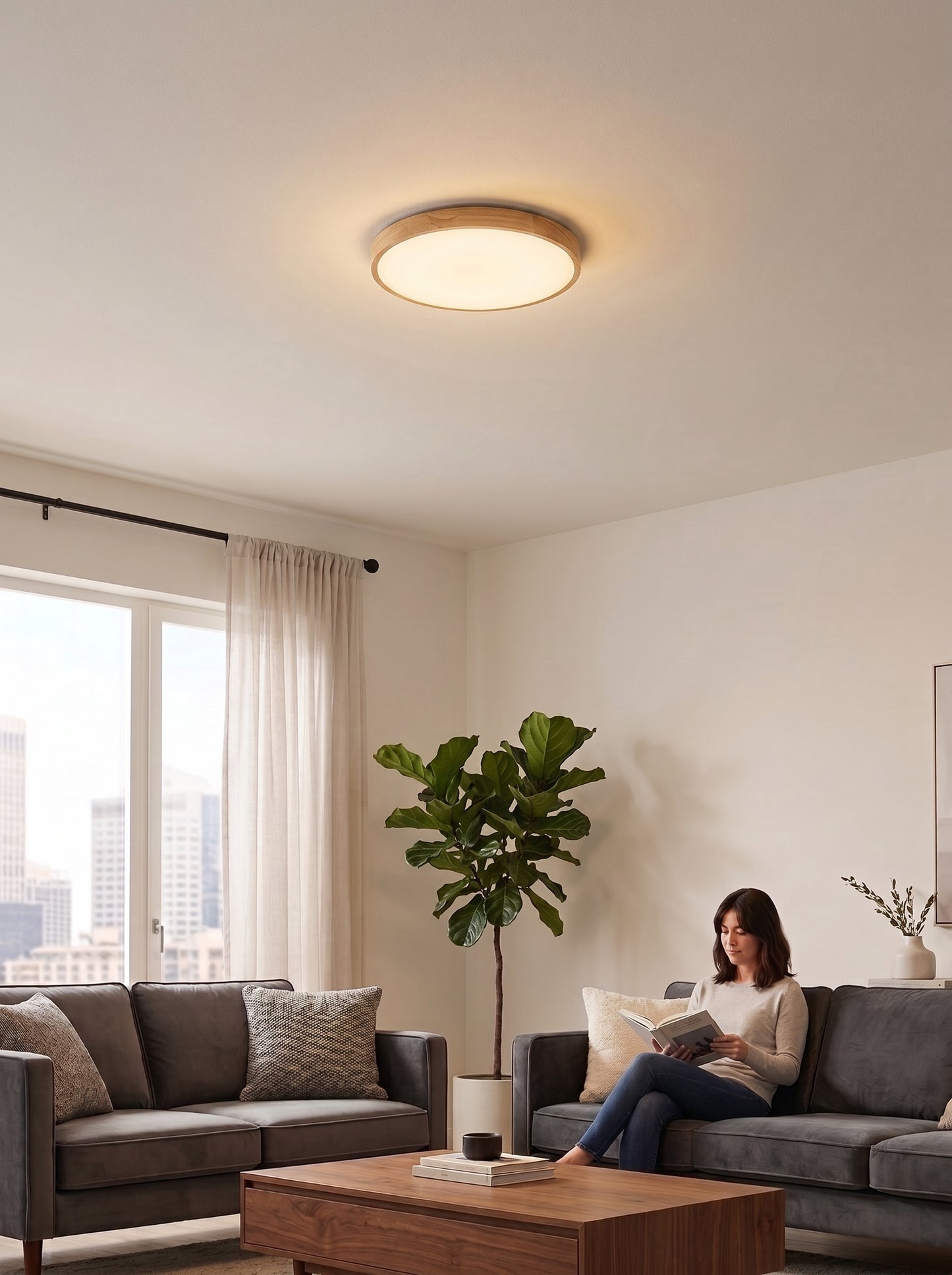 Plafonnier LED Extra-Plat - AURA