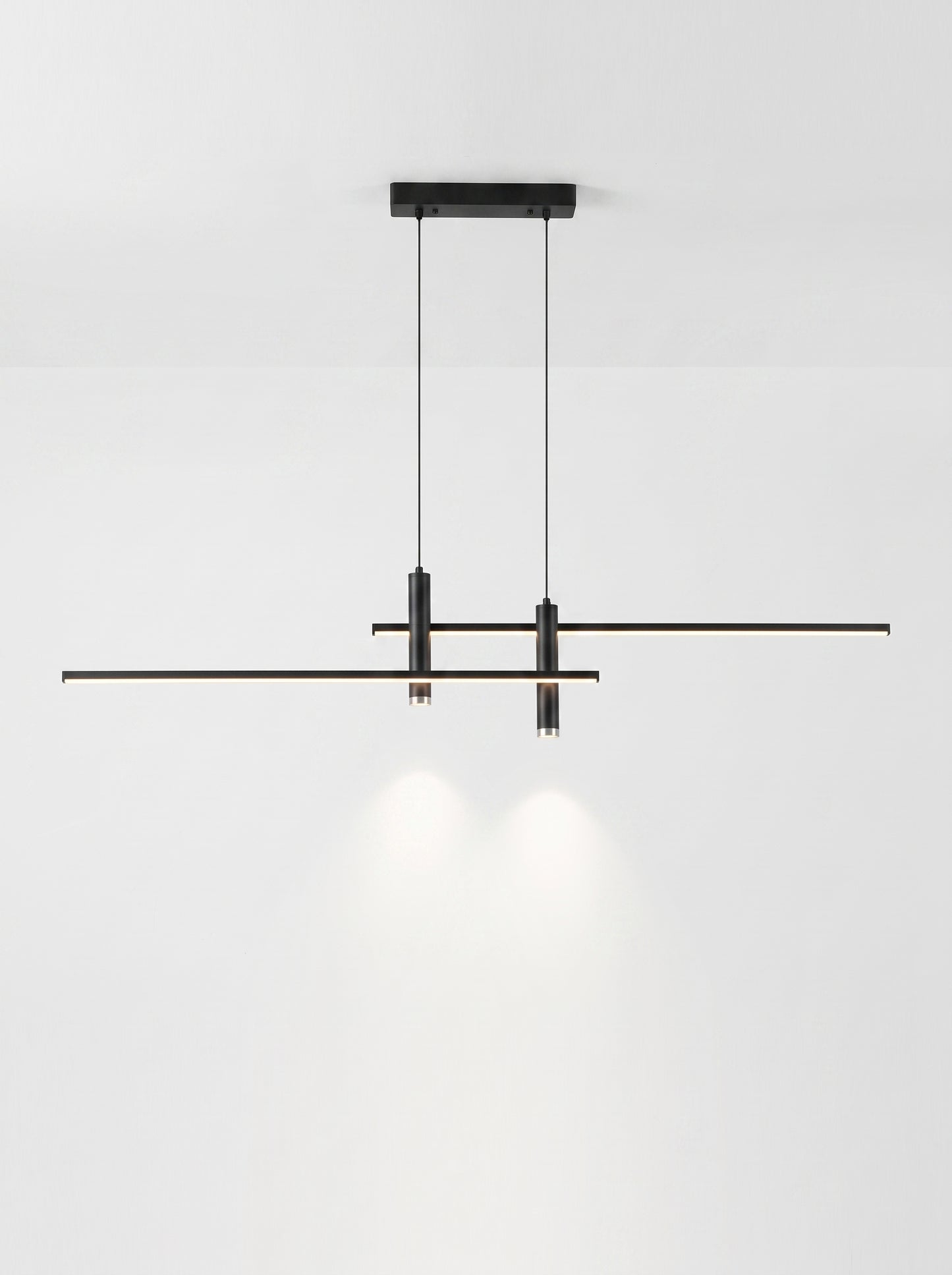 Suspension LED Linéaire Double Barre Télécommandée - KAIRO