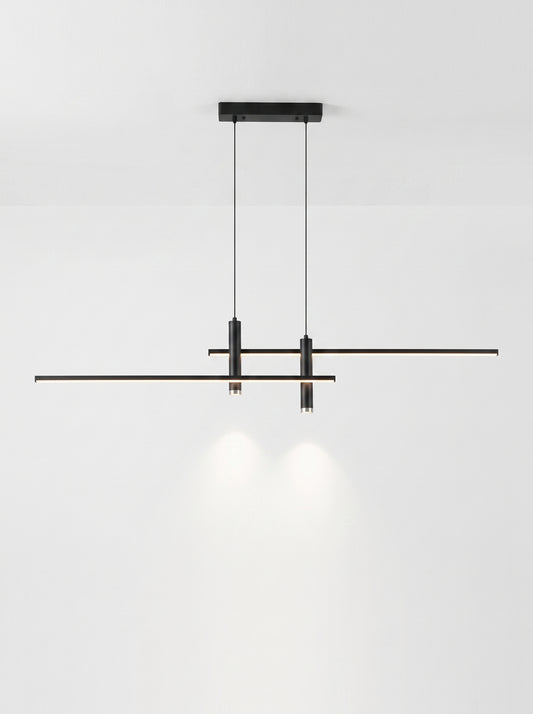 Suspension LED Linéaire Double Barre Télécommandée - KAIRO