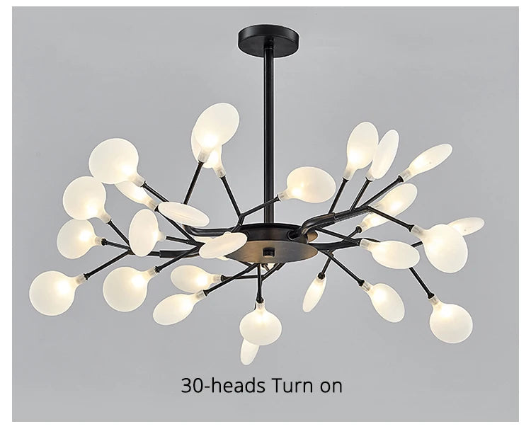 Modern Nordic gorgeous LED chandelier ceiling lamp for living room bedroom golden 54-head G9 bulb indoor luxury home decoration