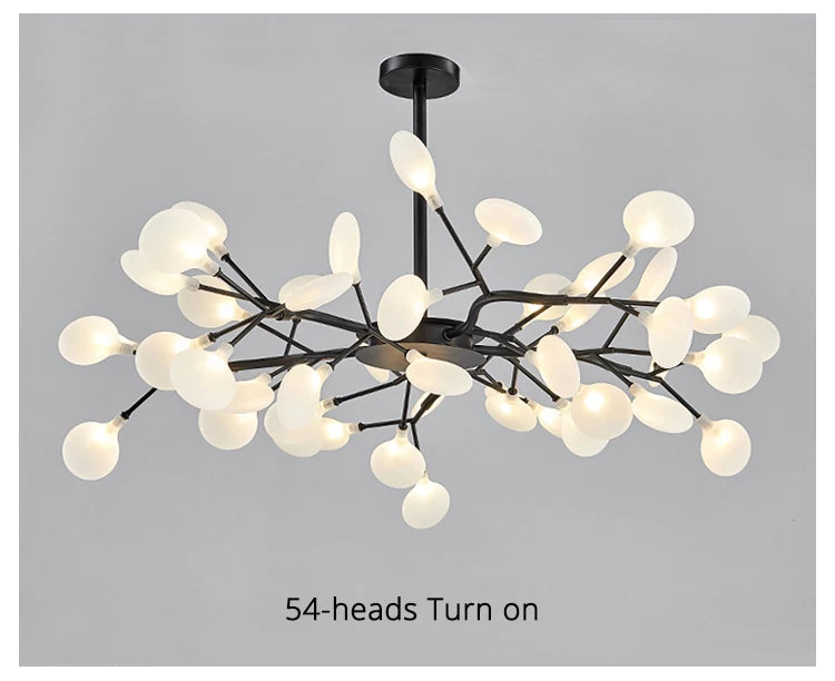 Modern Nordic gorgeous LED chandelier ceiling lamp for living room bedroom golden 54-head G9 bulb indoor luxury home decoration