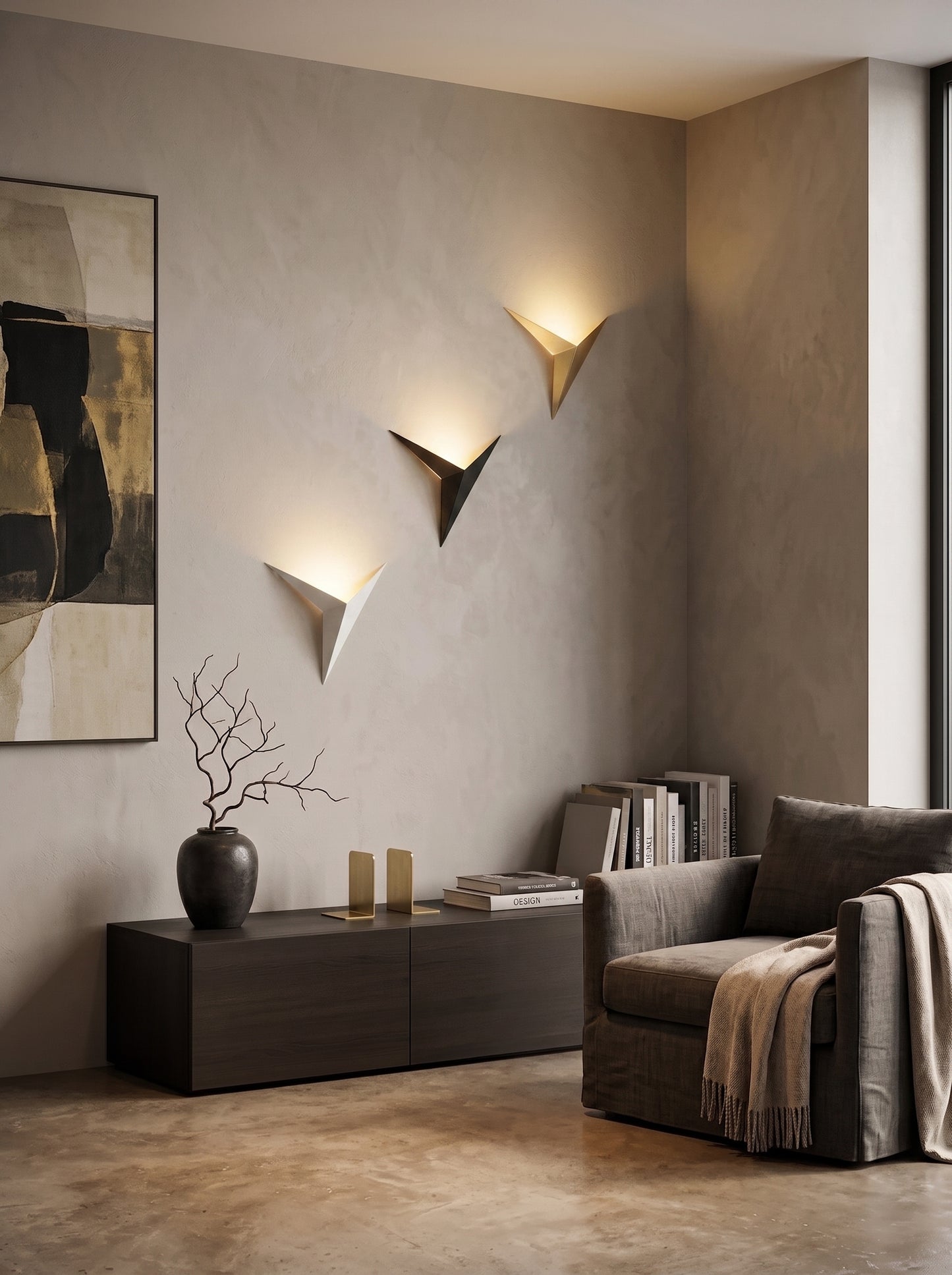 Applique Murale LED Triangulaire Design Minimaliste - KIRA