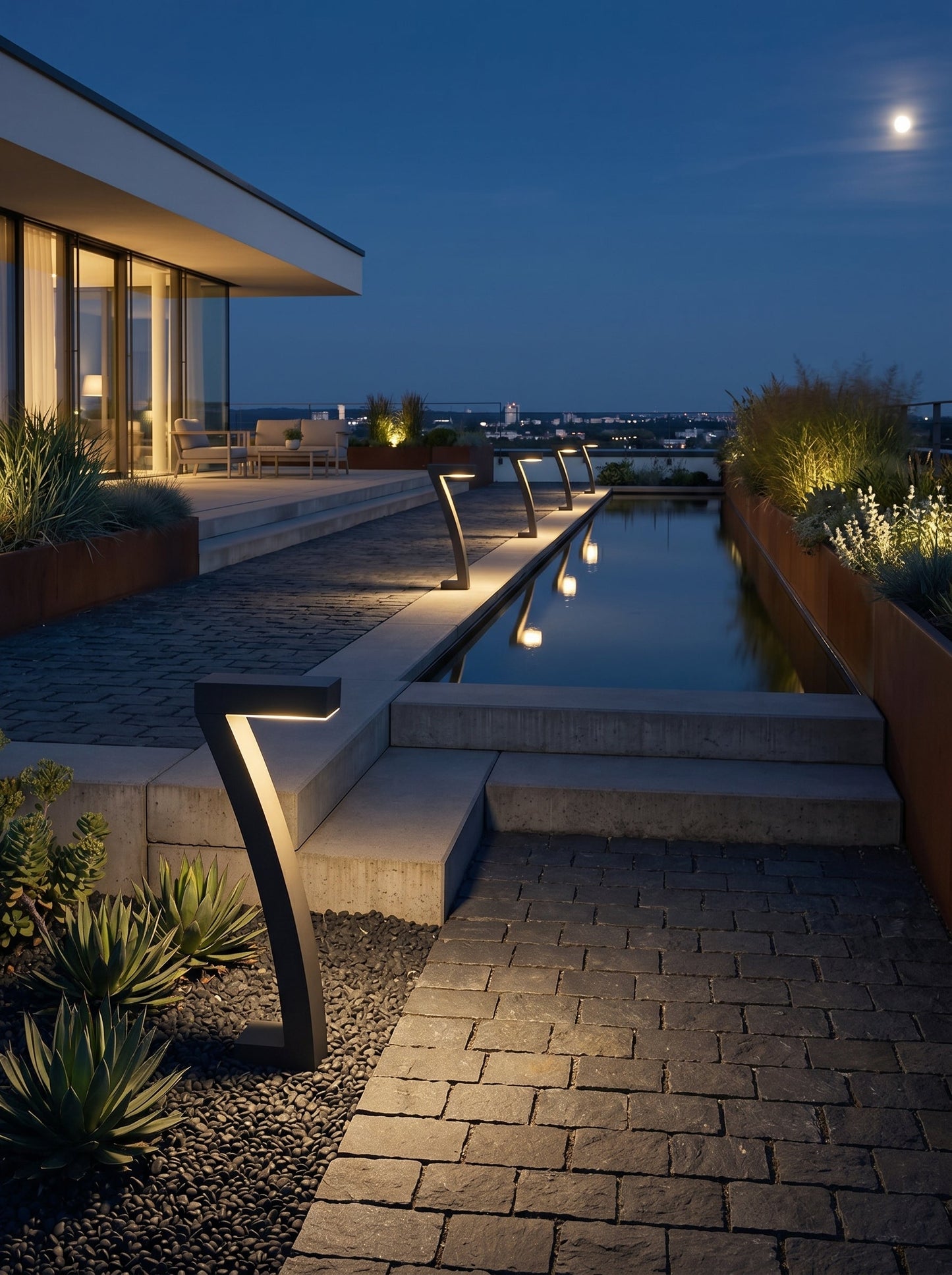 Lampe Extérieur Solaire Design - SEPTEM