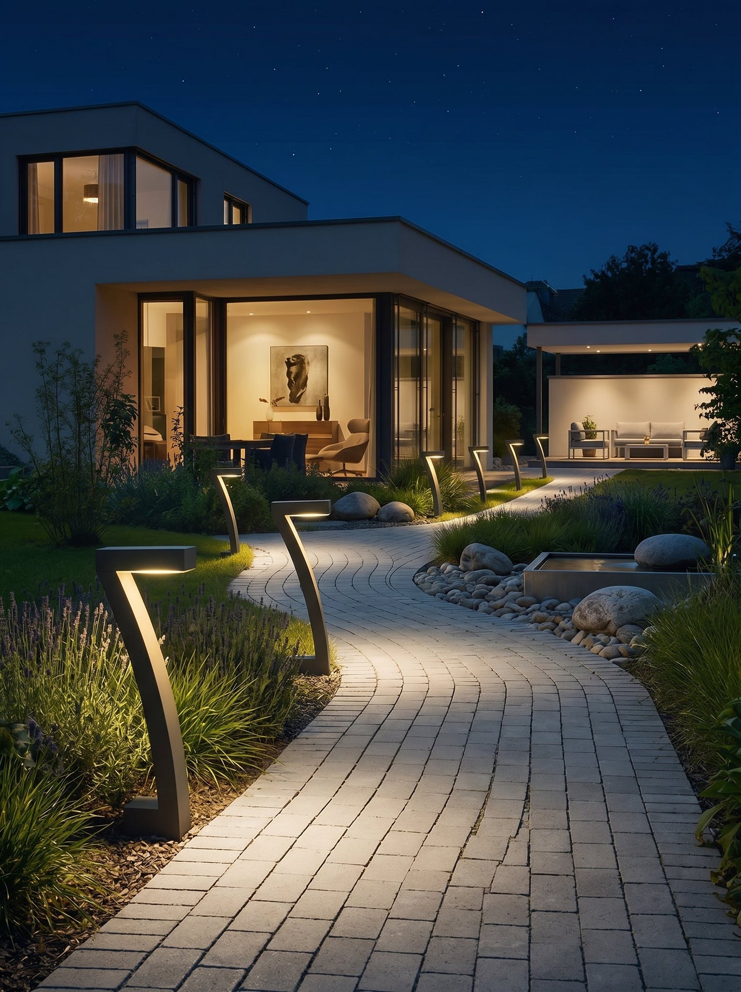 Lampe Extérieur Solaire Design - SEPTEM