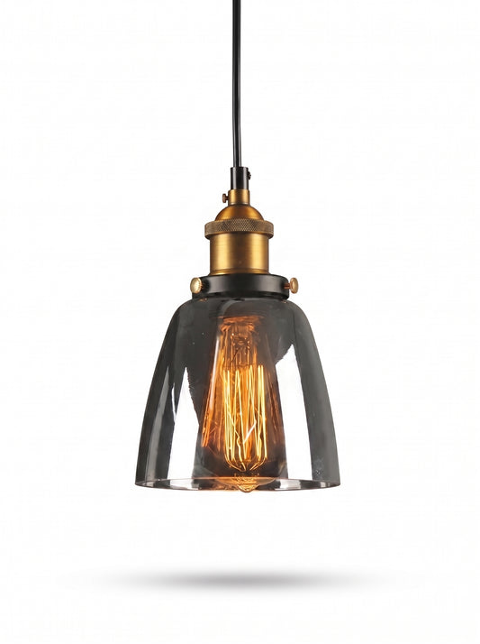 Suspension Luminaire en Verre Fumé - FUMEA