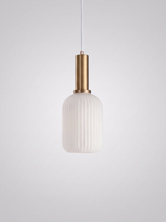 Suspension en Verre Strié Design Nordique - KURA