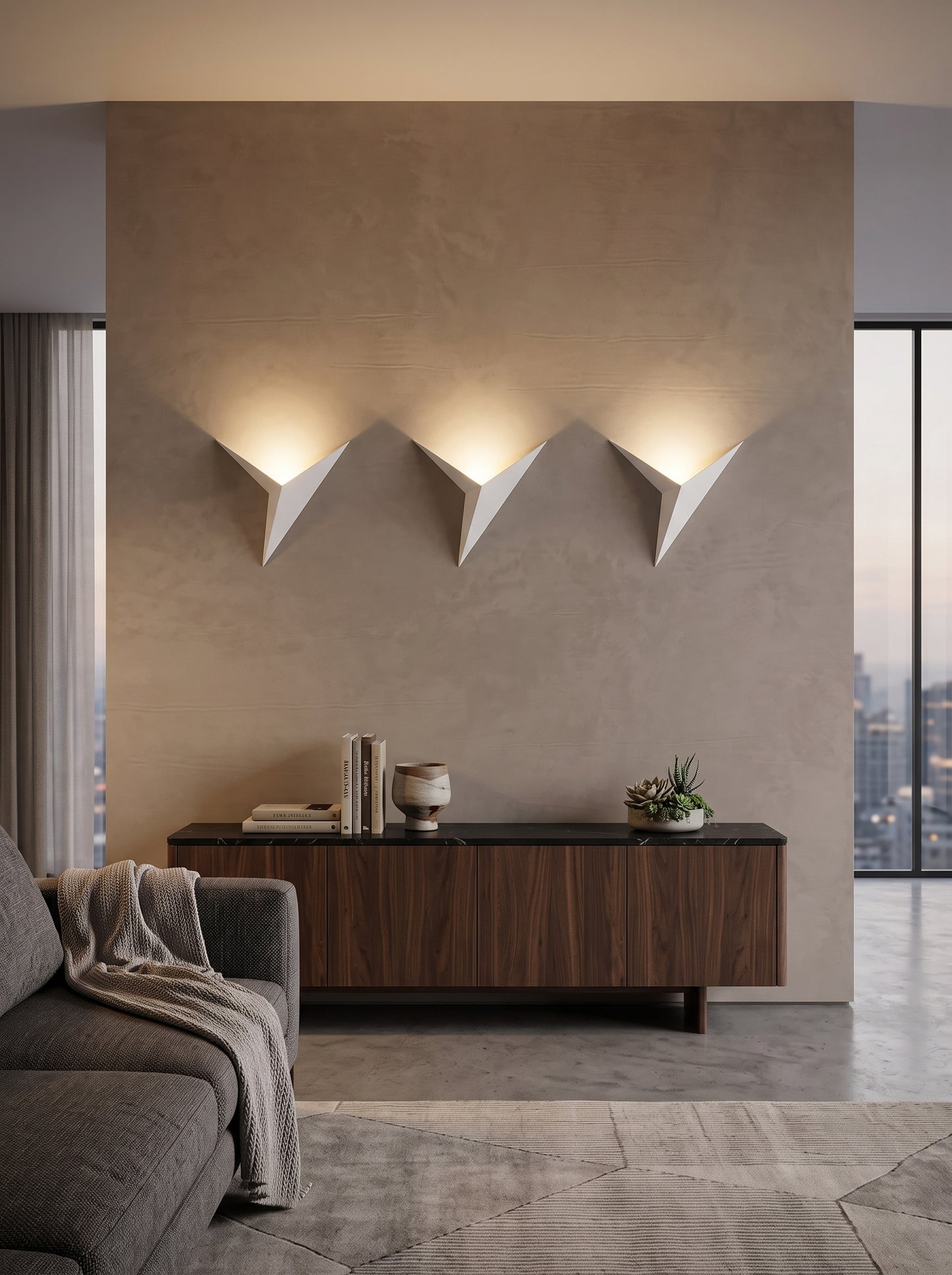 Applique Murale LED Triangulaire Design Minimaliste - KIRA