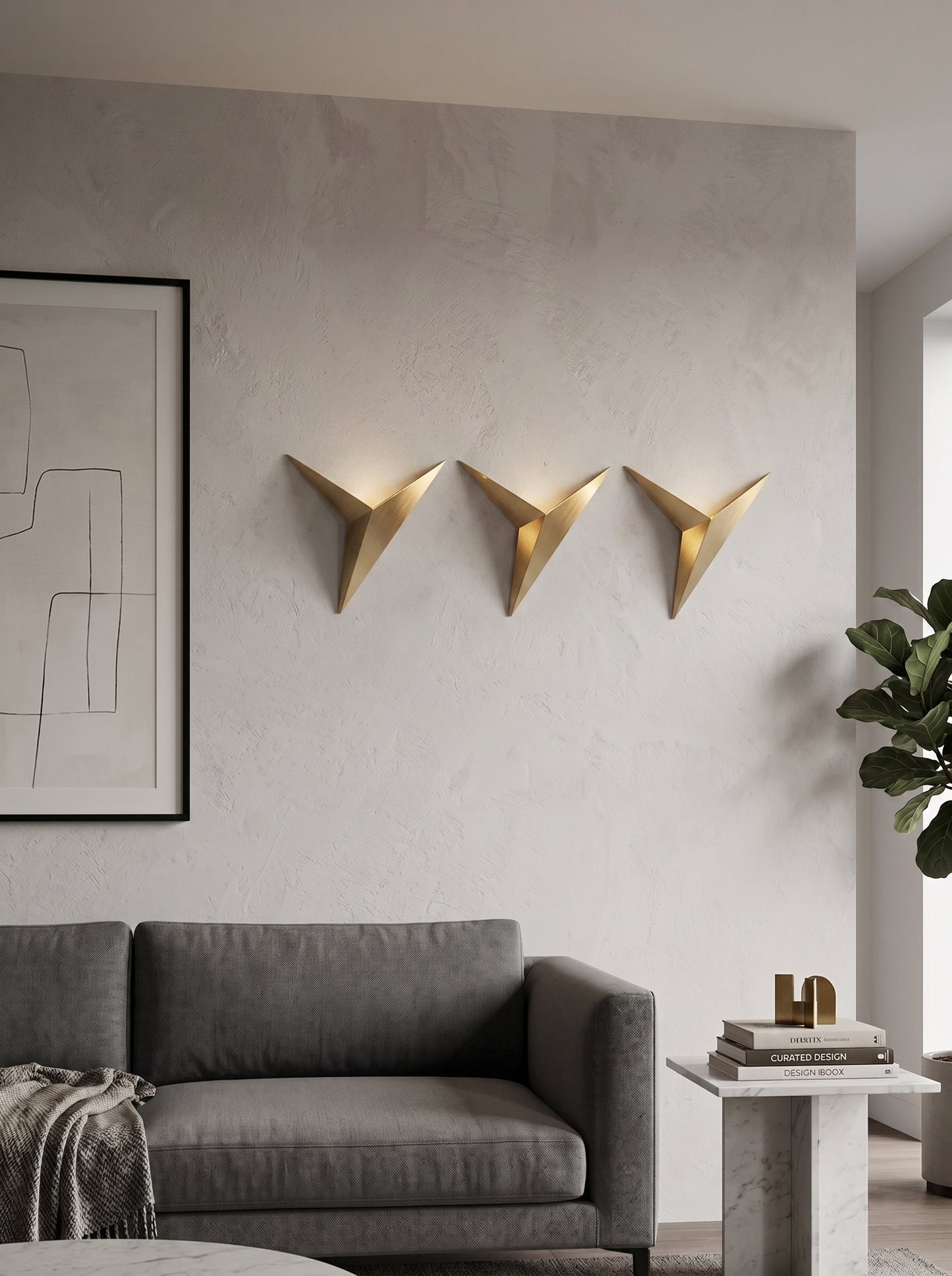 Applique Murale LED Triangulaire Design Minimaliste - KIRA