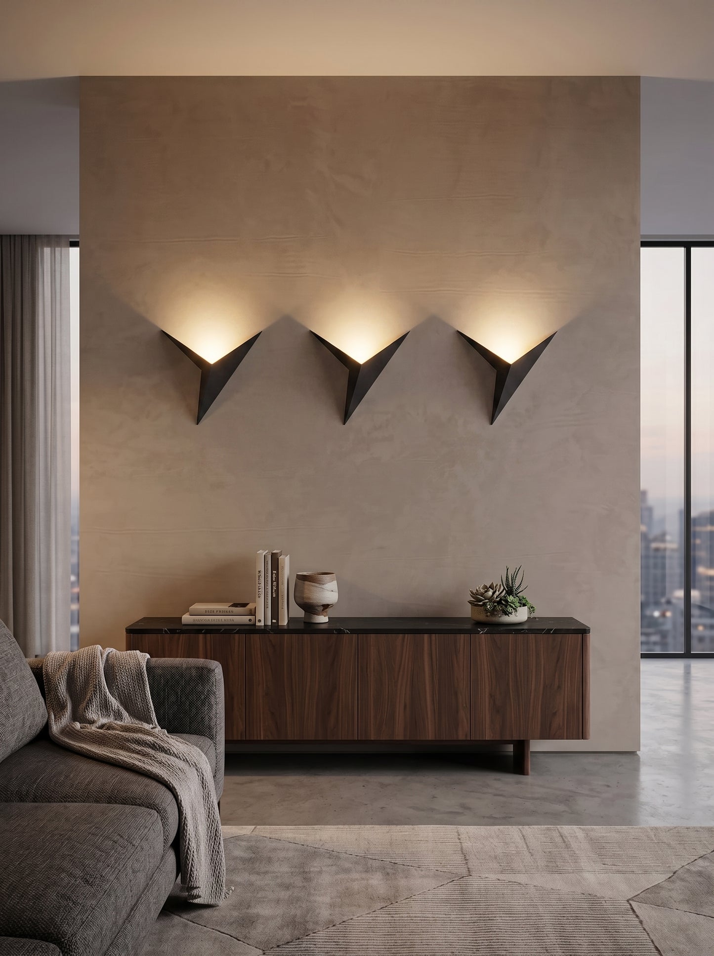 Applique Murale LED Triangulaire Design Minimaliste - KIRA