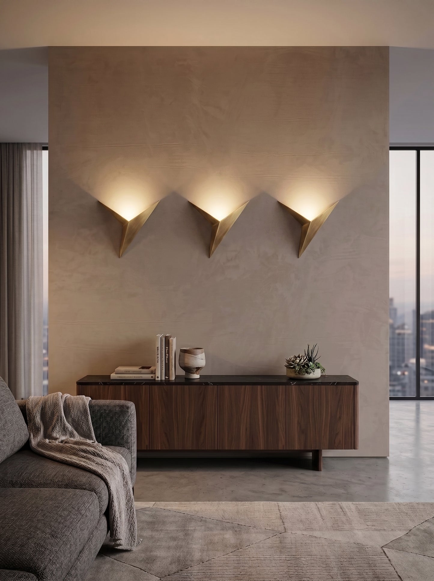 Applique Murale LED Triangulaire Design Minimaliste - KIRA
