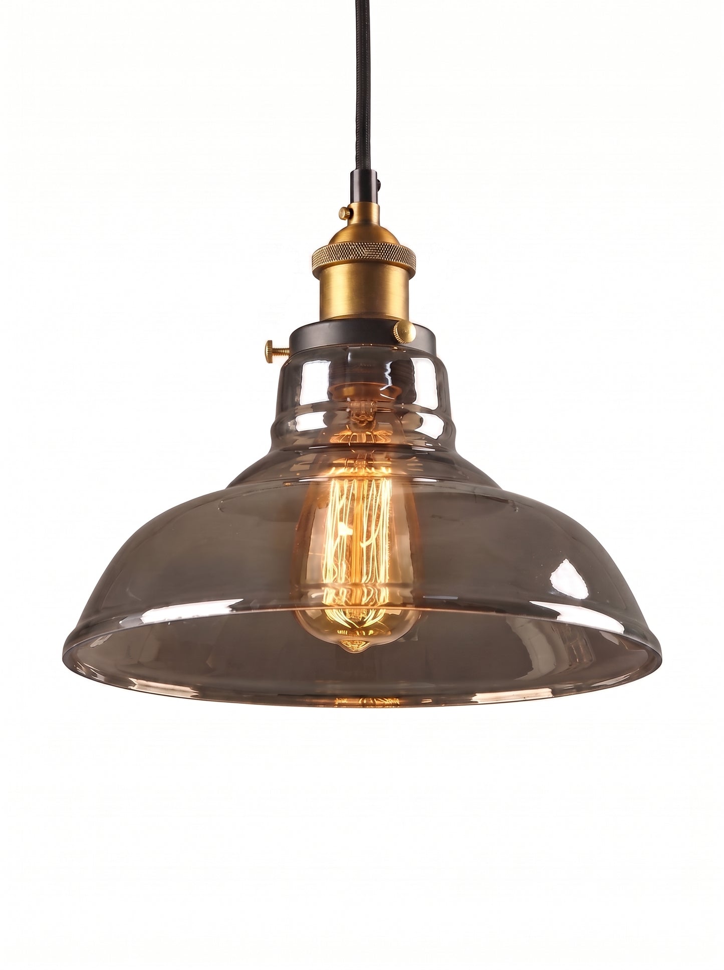 Suspension Luminaire en Verre Fumé - FUMEA