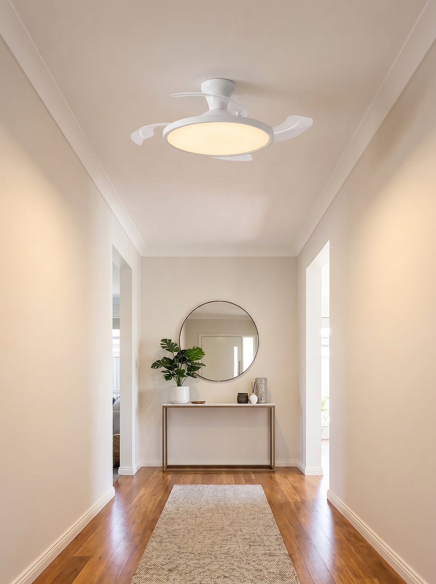 Plafonnier Ventilateur LED à Pales Rétractables - LUMENIS