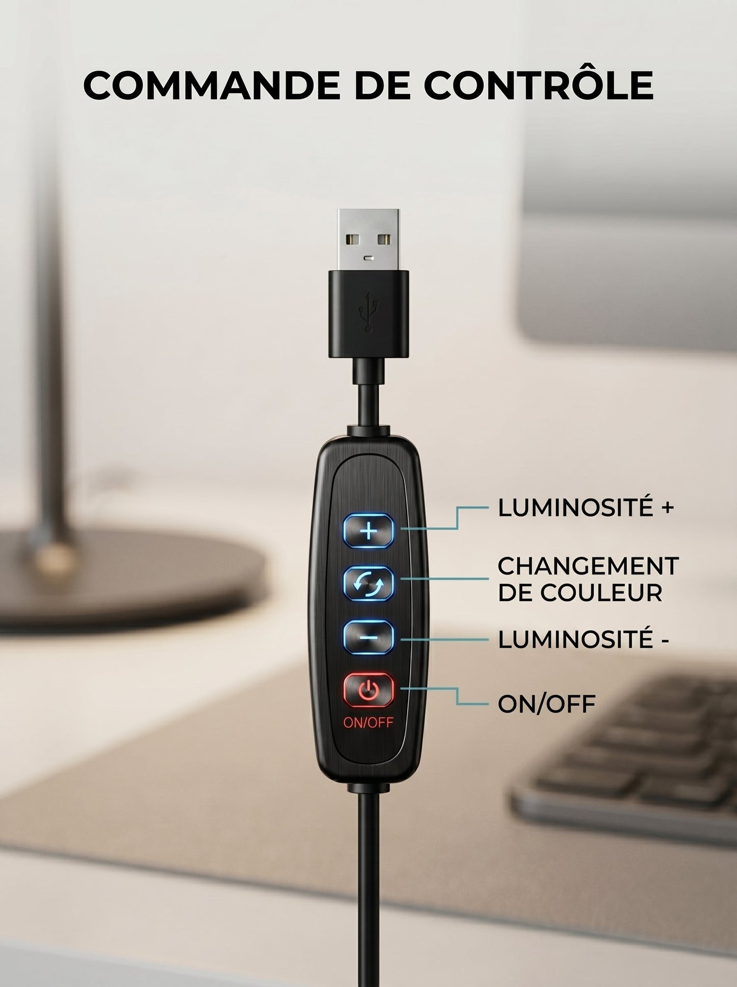 Lampe Loupe de Bureau Zoom x5 - LUXIRA