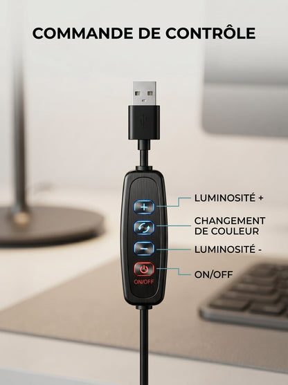 Lampe Loupe de Bureau Zoom x5 - LUXIRA