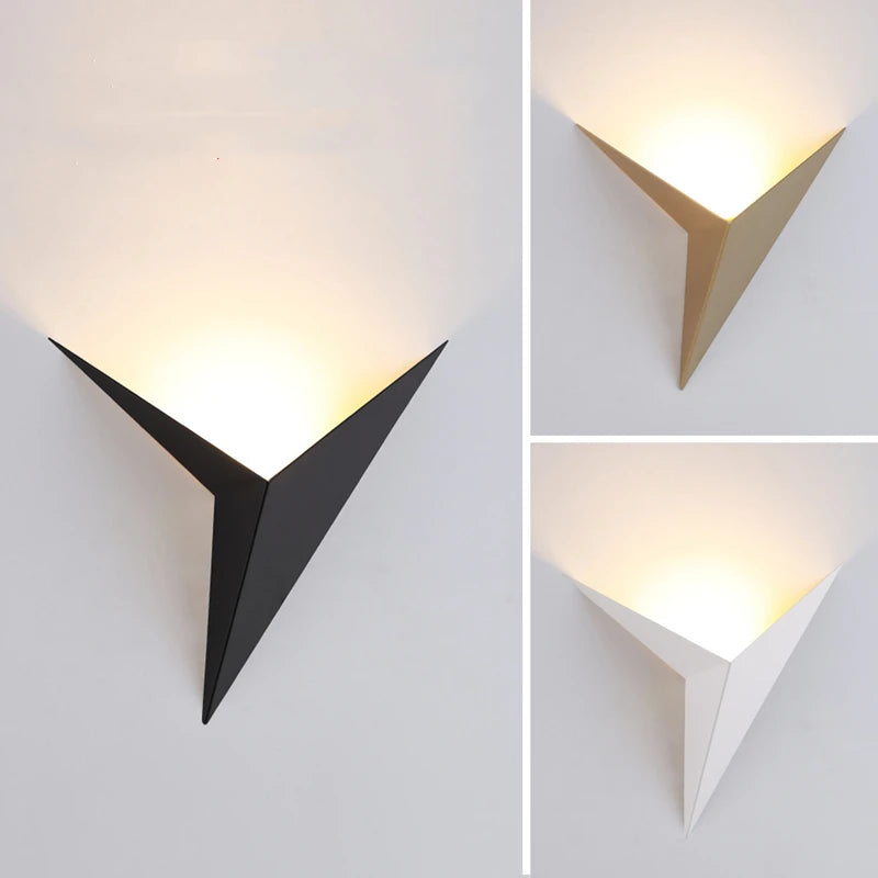 Modern Minimalist Triangle Shape LED Wall Lamps Nordic Style Indoor Wall Lamps Living Room Lights 3W AC85-265V Simple Lighting
