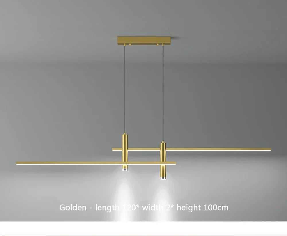 DINDALLED LED Pendant Light Restaurant Hanging Lamp Smart Remote Control Color Temperature Brightness Living Room Chandelier