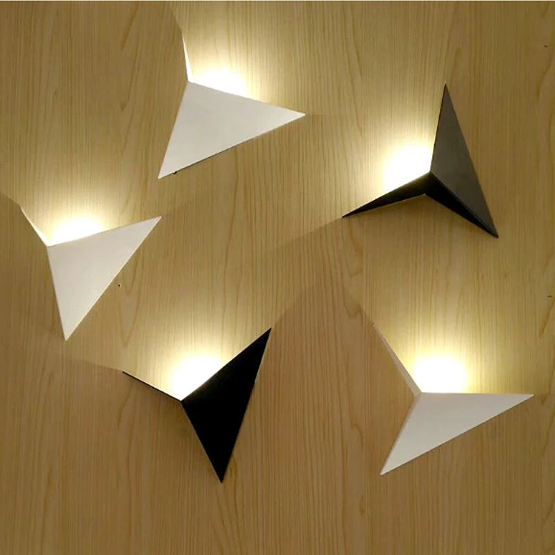 Modern Minimalist Triangle Shape LED Wall Lamps Nordic Style Indoor Wall Lamps Living Room Lights 3W AC85-265V Simple Lighting