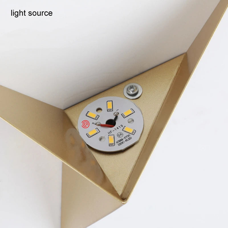 Modern Minimalist Triangle Shape LED Wall Lamps Nordic Style Indoor Wall Lamps Living Room Lights 3W AC85-265V Simple Lighting