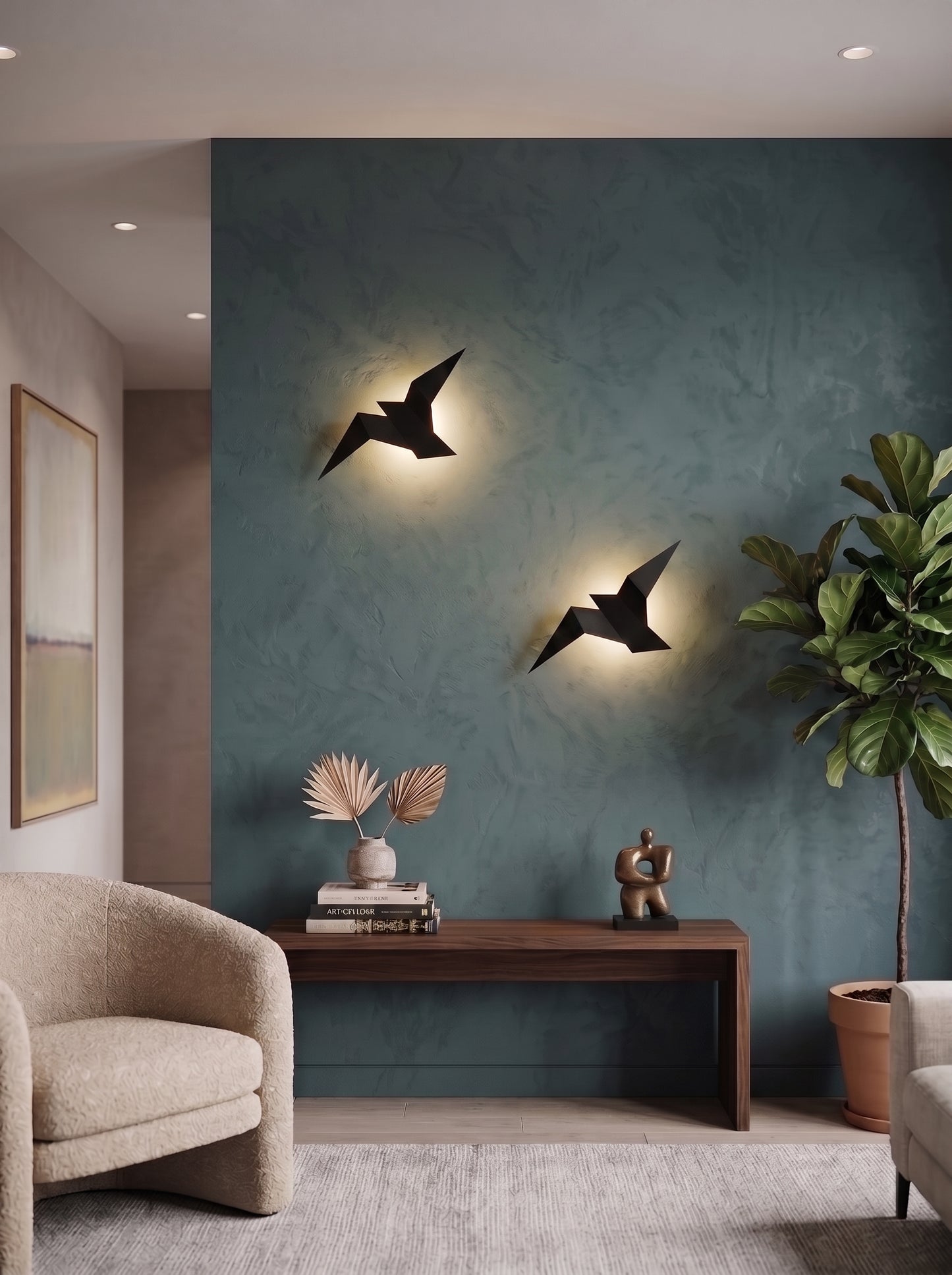 Applique Murale LED Design Oiseau Origami - AVISA
