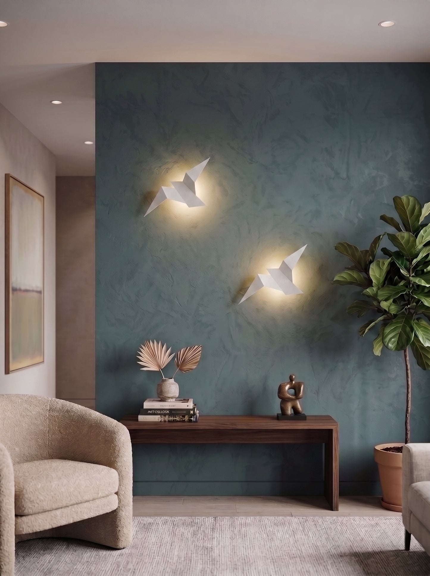 Applique Murale LED Design Oiseau Origami - AVISA