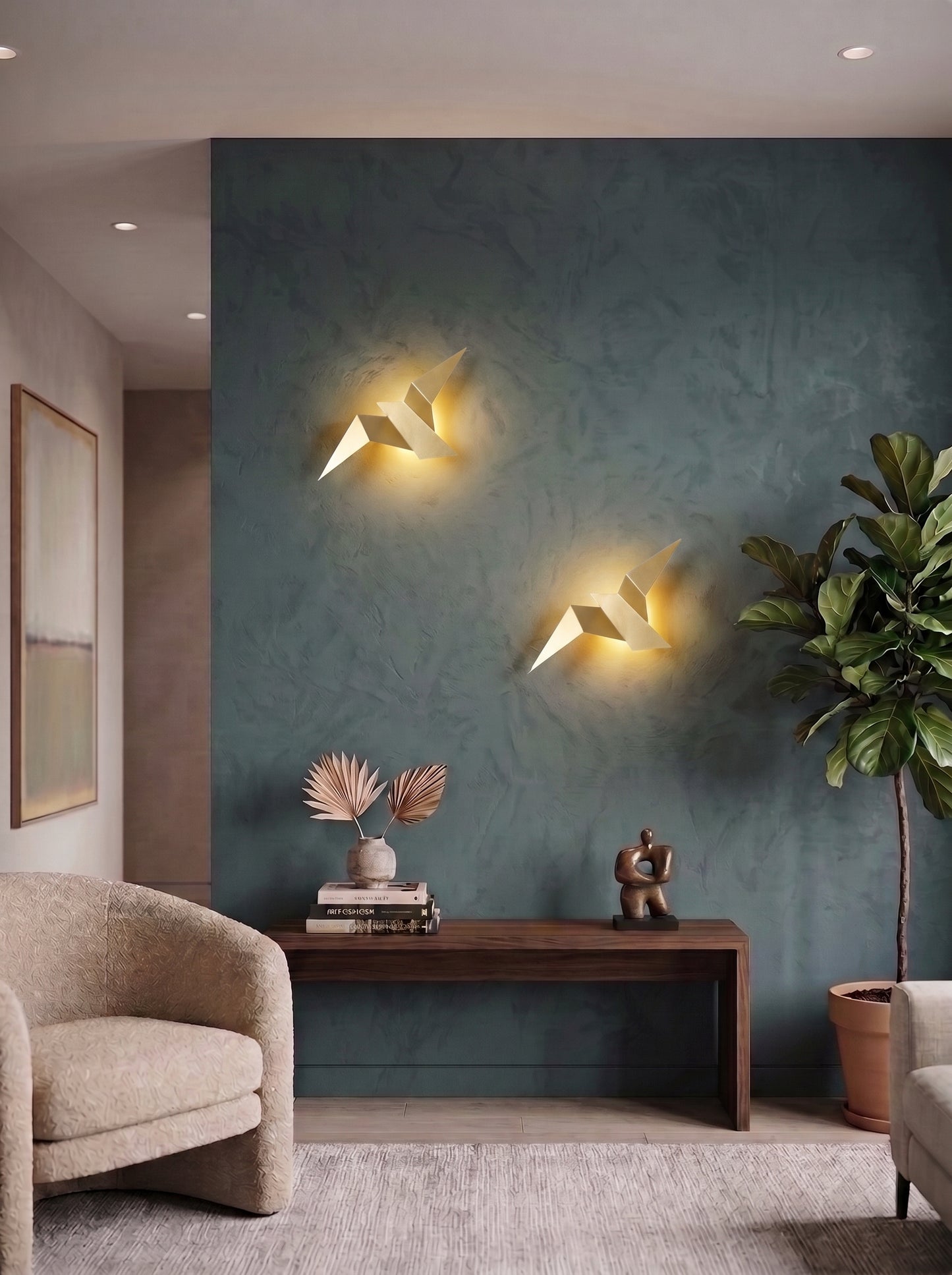 Applique Murale LED Design Oiseau Origami - AVISA