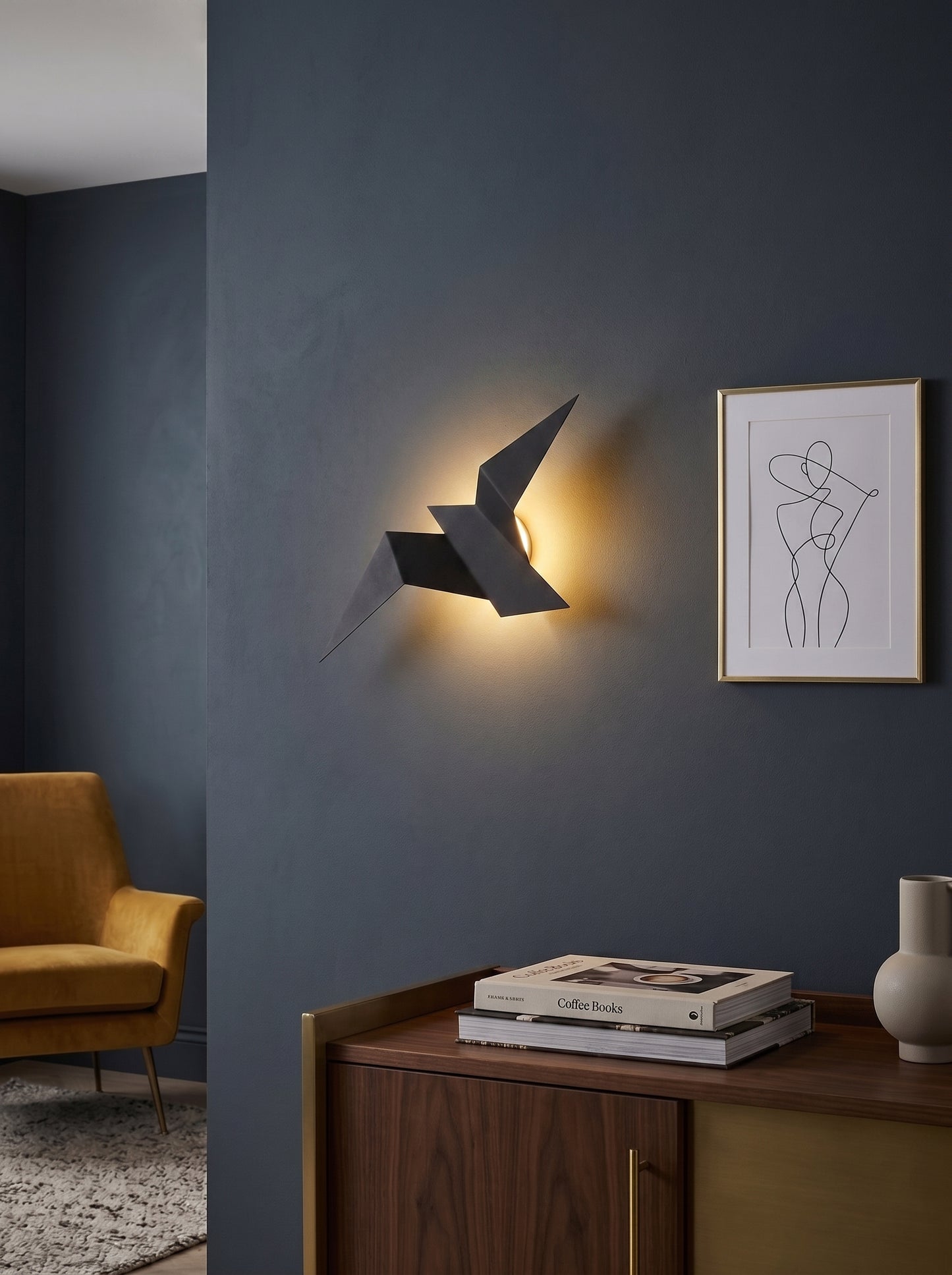 Applique Murale LED Design Oiseau Origami - AVISA