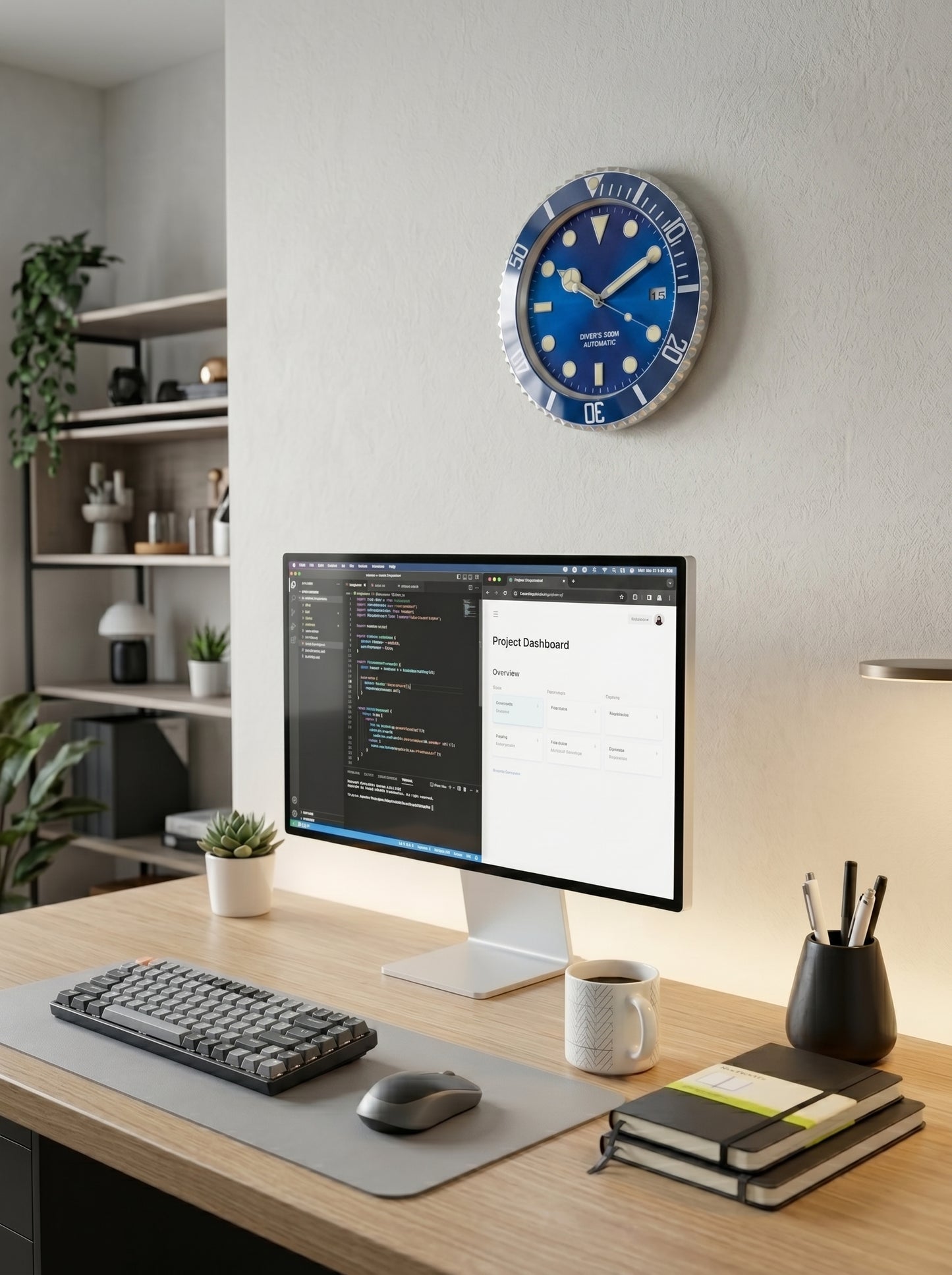 Horloge Murale Submariner – Édition Chrono Studio